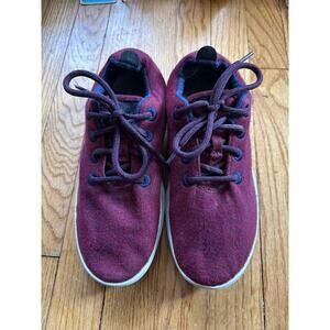 Allbirds Wool Runner Burgundy Maroon Purple Women’s Size 9 Sneaker